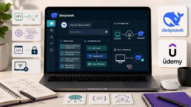 Udemy ofrece un curso gratis de DeepSeek con Prompt Engineering y API