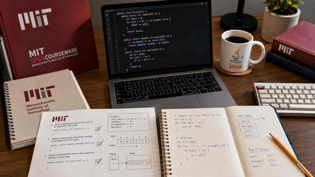 MIT ofrece ejercicios gratis de Java para practicar programación