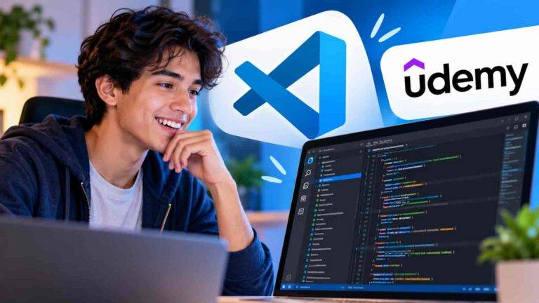 Udemy tiene gratis este curso para aprender VS Code desde cero