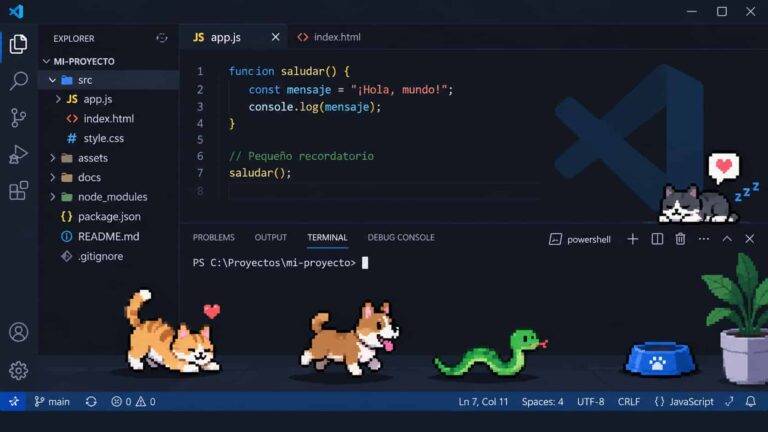 Cómo instalar VS Code Pets en Visual Studio Code paso a paso