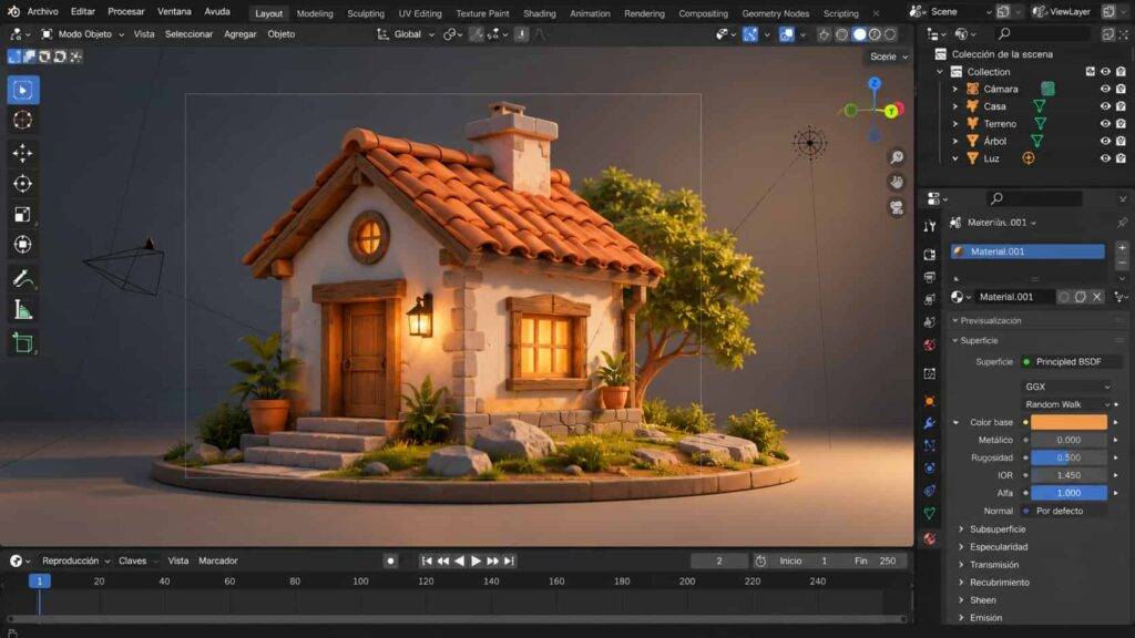Curso gratis de Blender 4.5 para principiantes desde cero