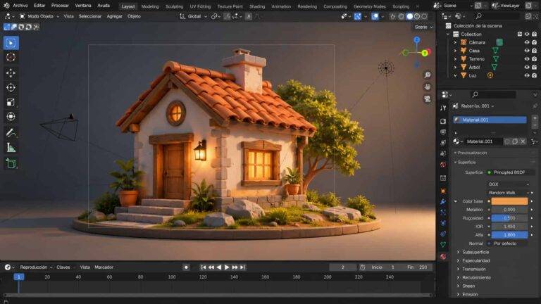Curso gratis de Blender 4.5 para principiantes desde cero
