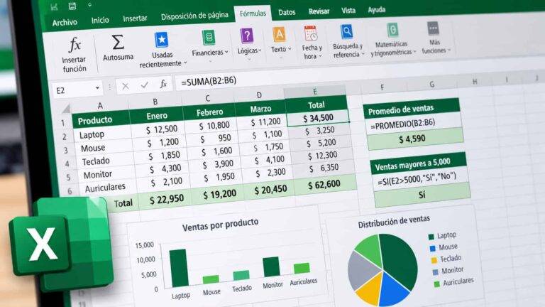 Curso gratis de fórmulas de Excel desde cero