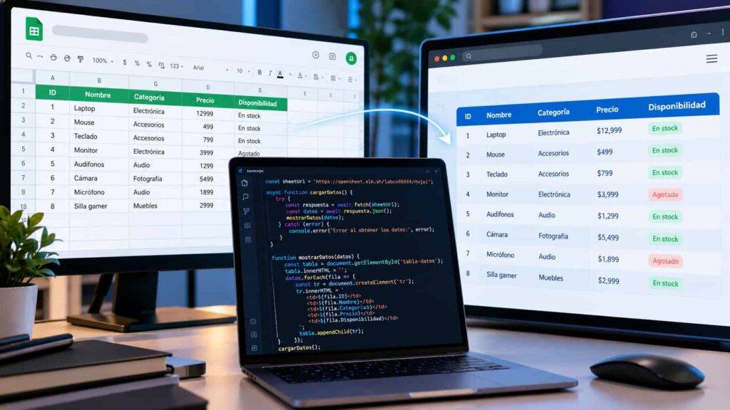 Curso gratis de JavaScript y AJAX con Google Sheets